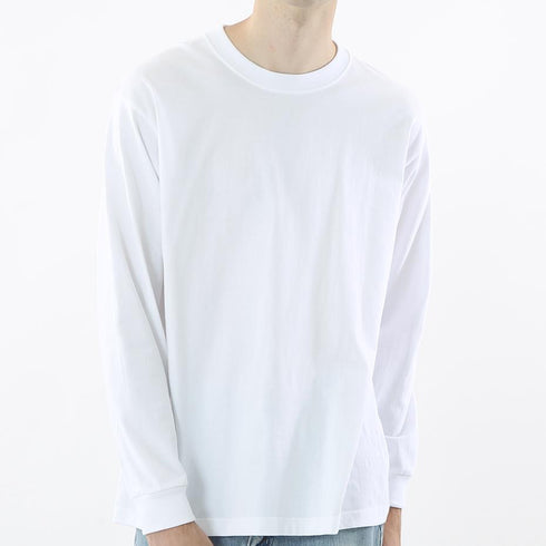 Hanes Beefy Heavyweight L/S Tee White